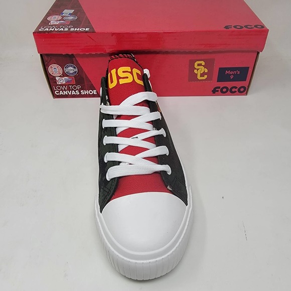 USC Trojans Camo Canvas Shoes All Sizes - Picture 2 of 3